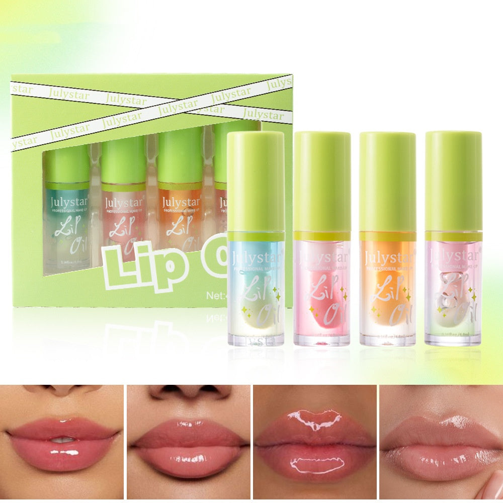 Moisturizing Lip Gloss Set - 4 Pack, 4.8ml Each, Universal Skin