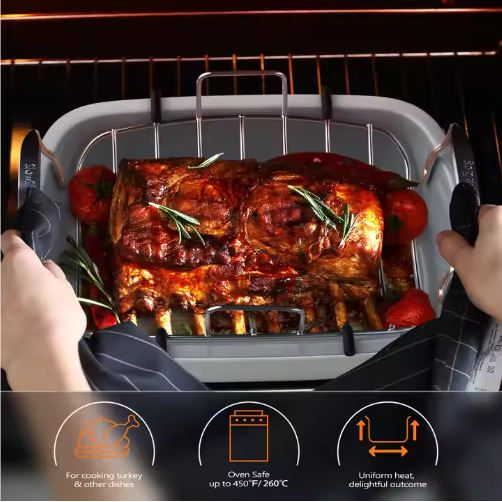 High-Temperature Resistant Chicken Roasting Pan for Baking