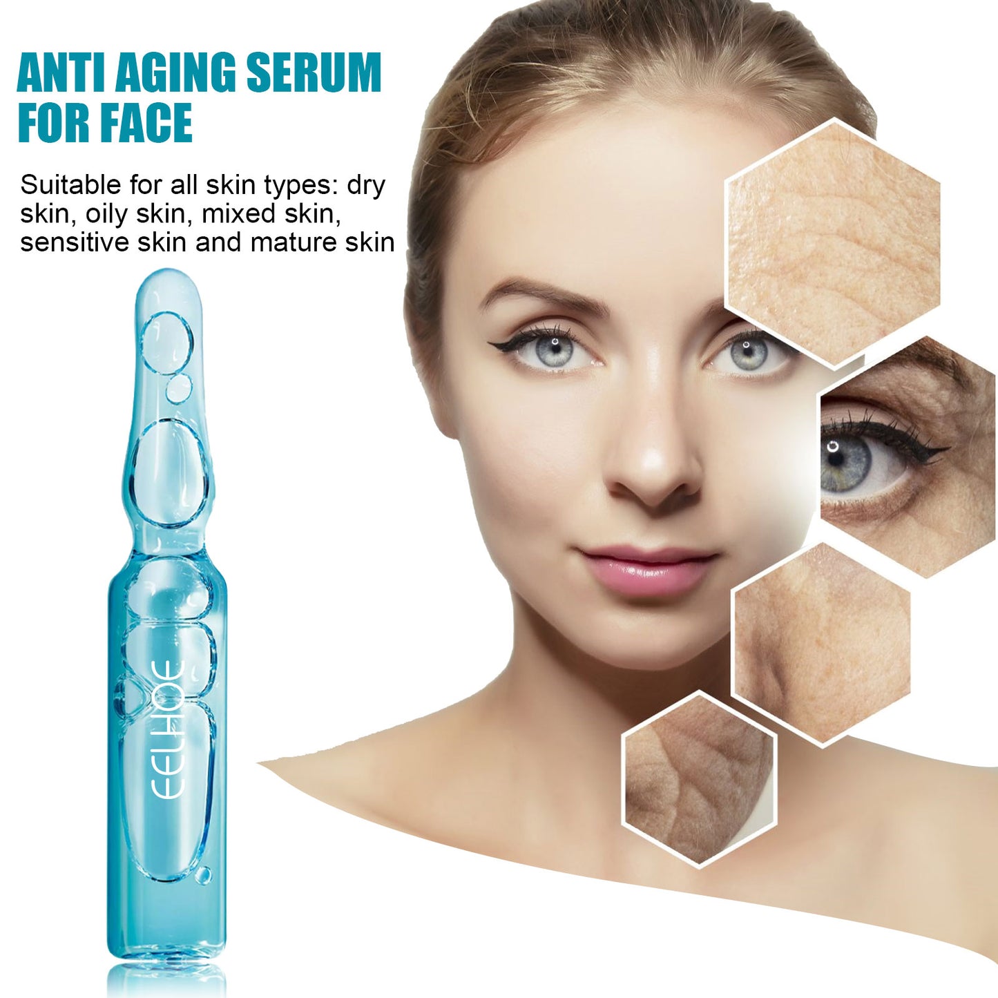 Anti-Wrinkle Ampoule Essence with Hyaluronic Acid & Vitamin B5 - 7 Day Set