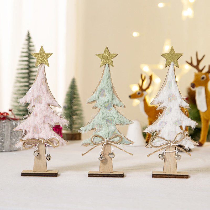 Decorative Christmas Wooden Ornaments Set - Unspecified Variants