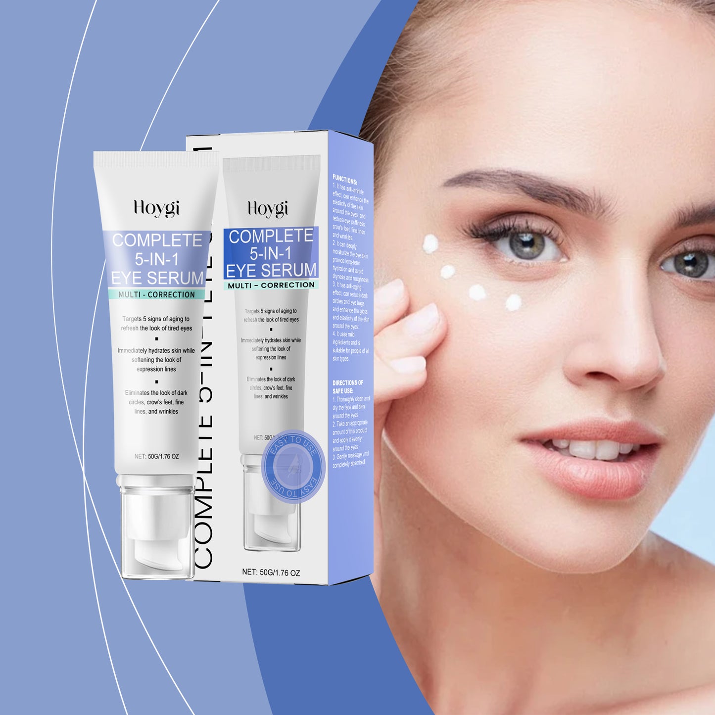 Firming Eye Cream with Retinol & Hyaluronic Acid - Anti-Aging Moisturizer