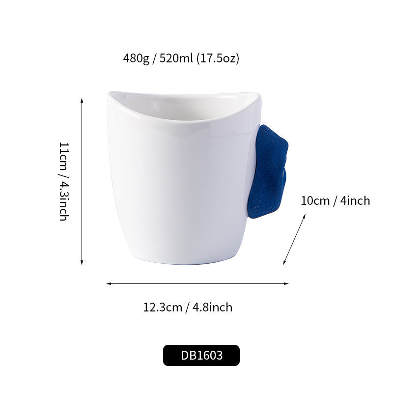 Large-Capacity Ceramic Drinking Cups - Modern & Minimalist Kitchenware