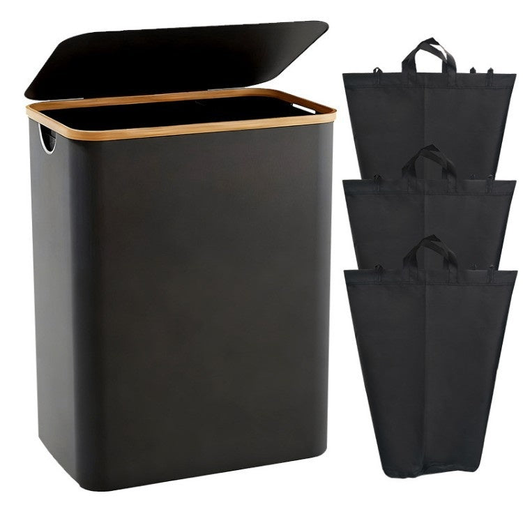 Foldable Waterproof Laundry Basket with Dustproof Design - Modern Home Storage