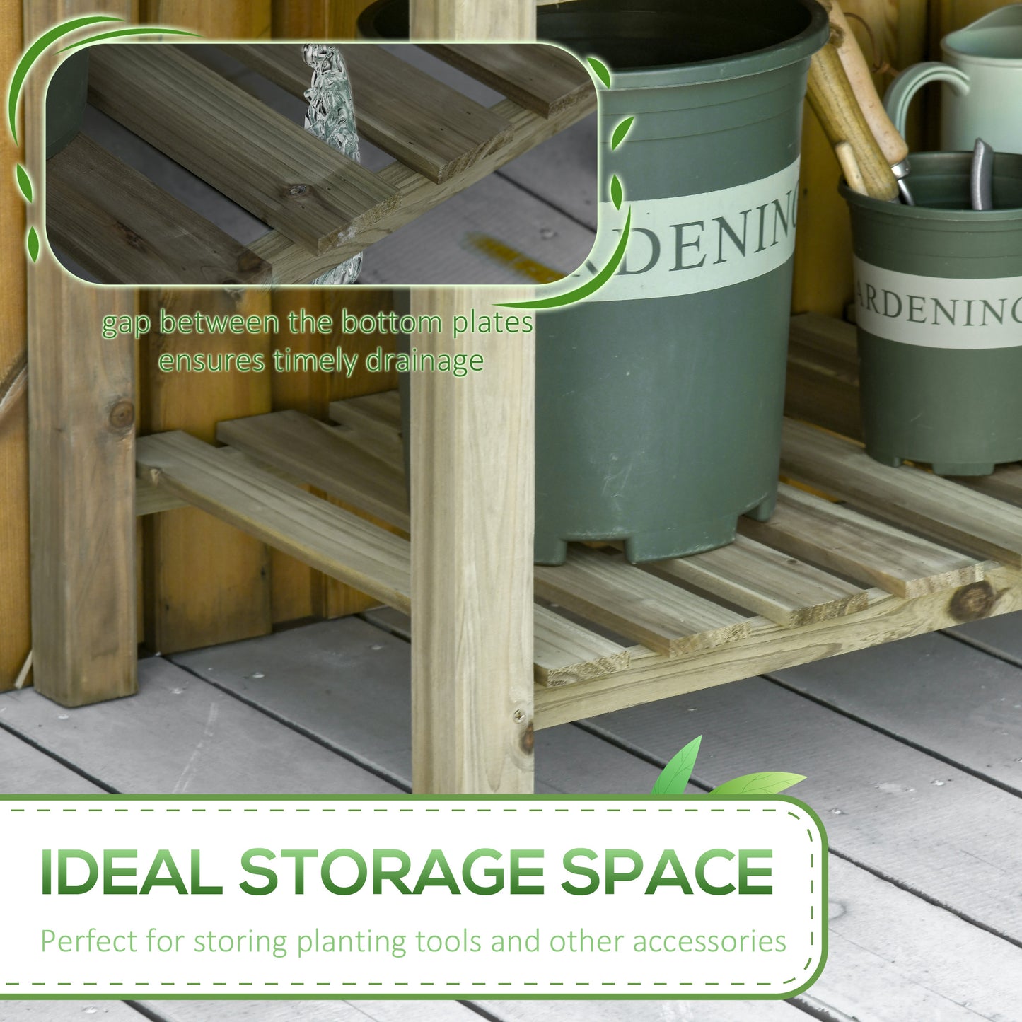 Raised Garden Bed with Legs and Storage Shelf - 36x20x30 Inches