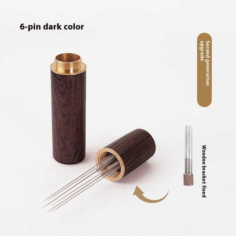 Coffee Stirring Needle Set - Stainless Steel & Solid Wood, Multiple Colors