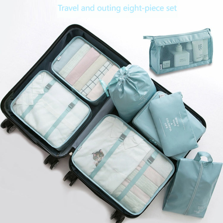 8-Pack Travel Storage Bags Set for Organization and Packing