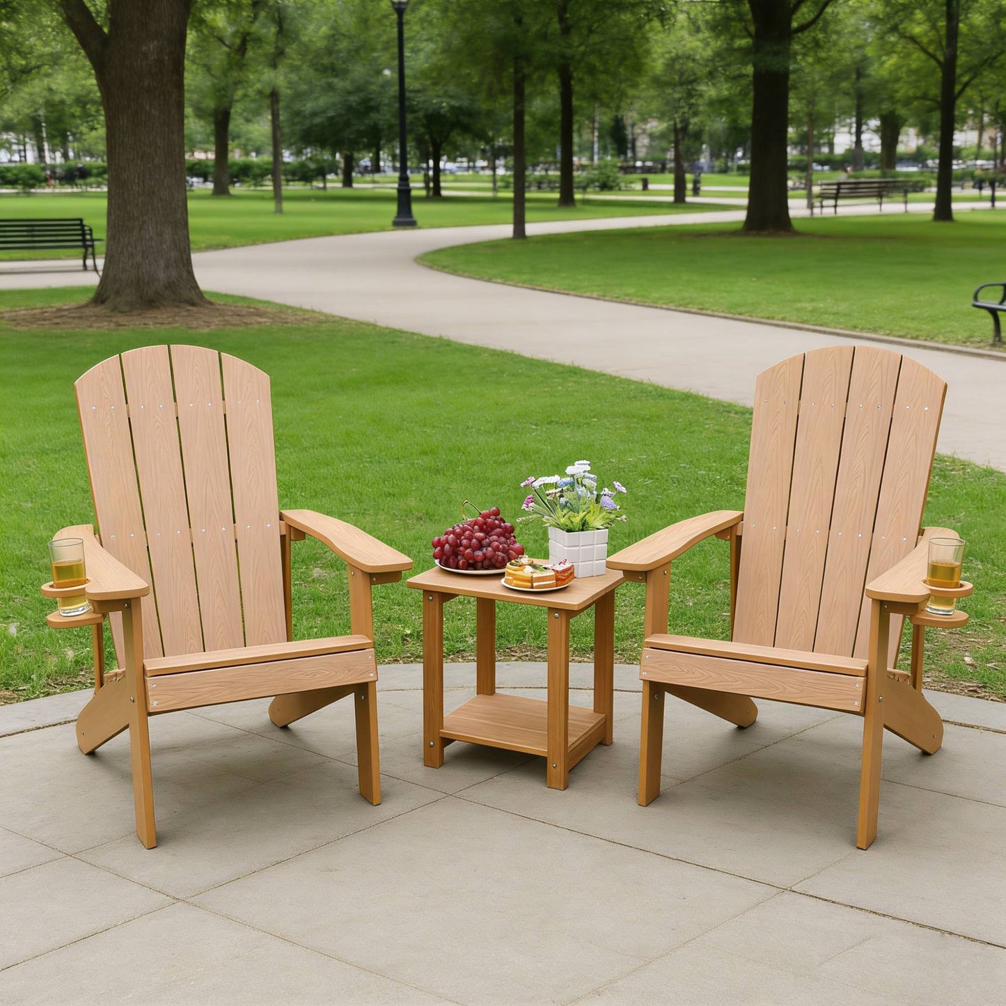 2-Piece All-Season Outdoor Lounge Chairs Perfect For Patio Chats &