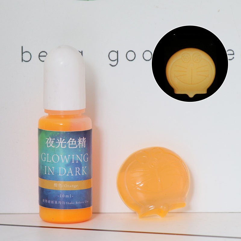 Luminous Resin Pigment for UV & Dark Glow Crafts - 20 Colors, 10ml