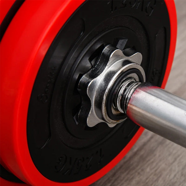 Adjustable 44lbs Dumbbell and Barbell Weight Set for Home Gym