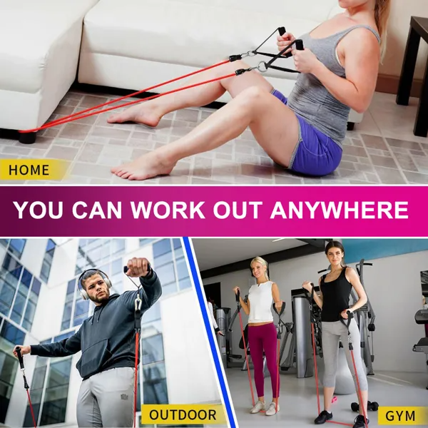 5-Piece Resistance Band Set for Strength Training and Fitness