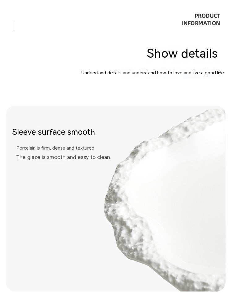 European-Style Embossed Ceramic Plate - Shallow Dinnerware for Hotel & Home