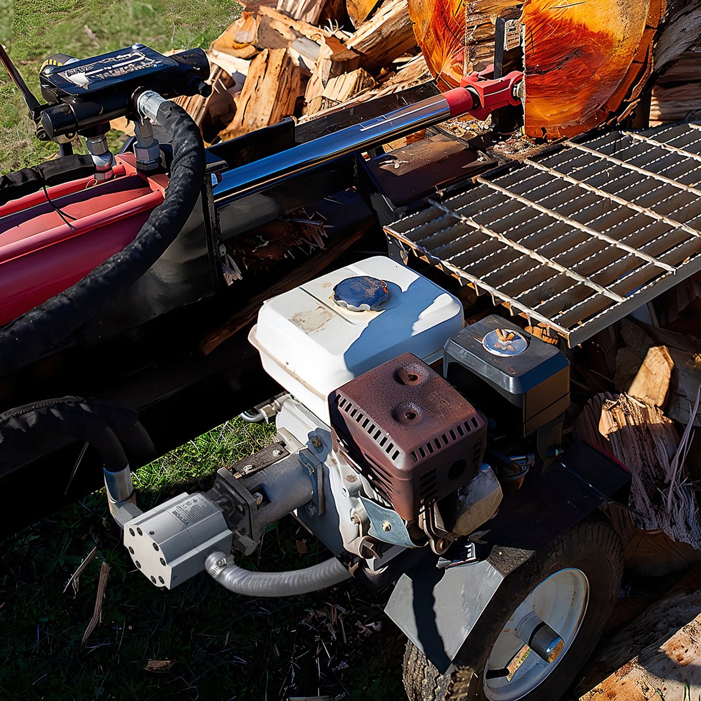 Hydraulic Log Splitter Pump 11 GPM 2-Stage 3000 PSI Aluminum Gear Pump for Wood & Snowplow