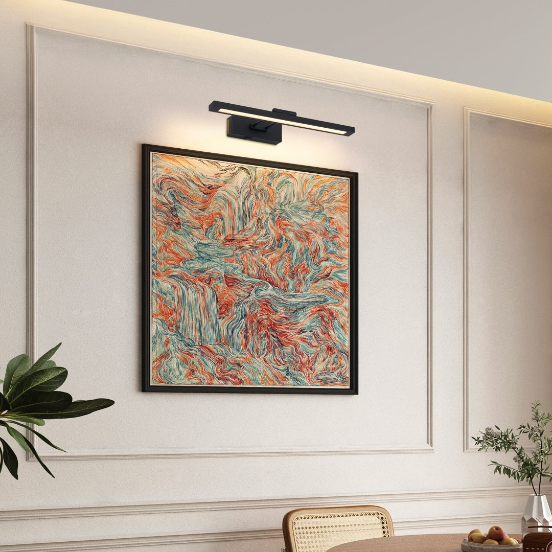 Battery Operated Picture Light with Remote - 16in Adjustable Art Light