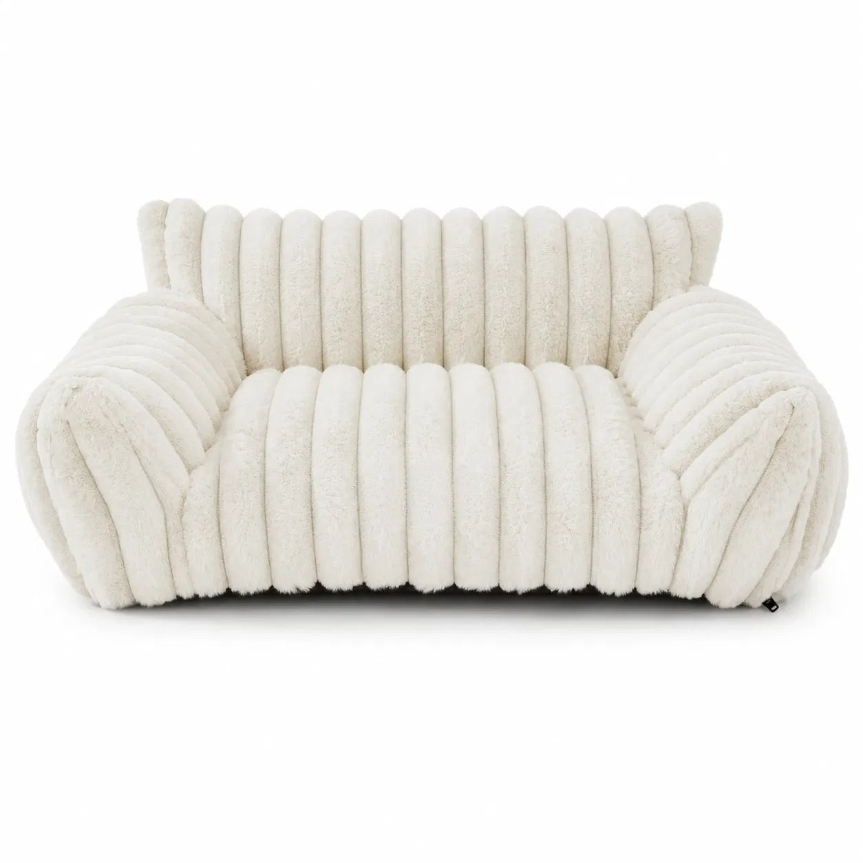Pet Sofa Bed with Removable Washable Cover for Small Cats & Dogs - Fluffy, Supportive Couch