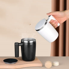 Rechargeable Magnetic Mixing Coffee Cup - 400ml Nordic Style Portable Blender