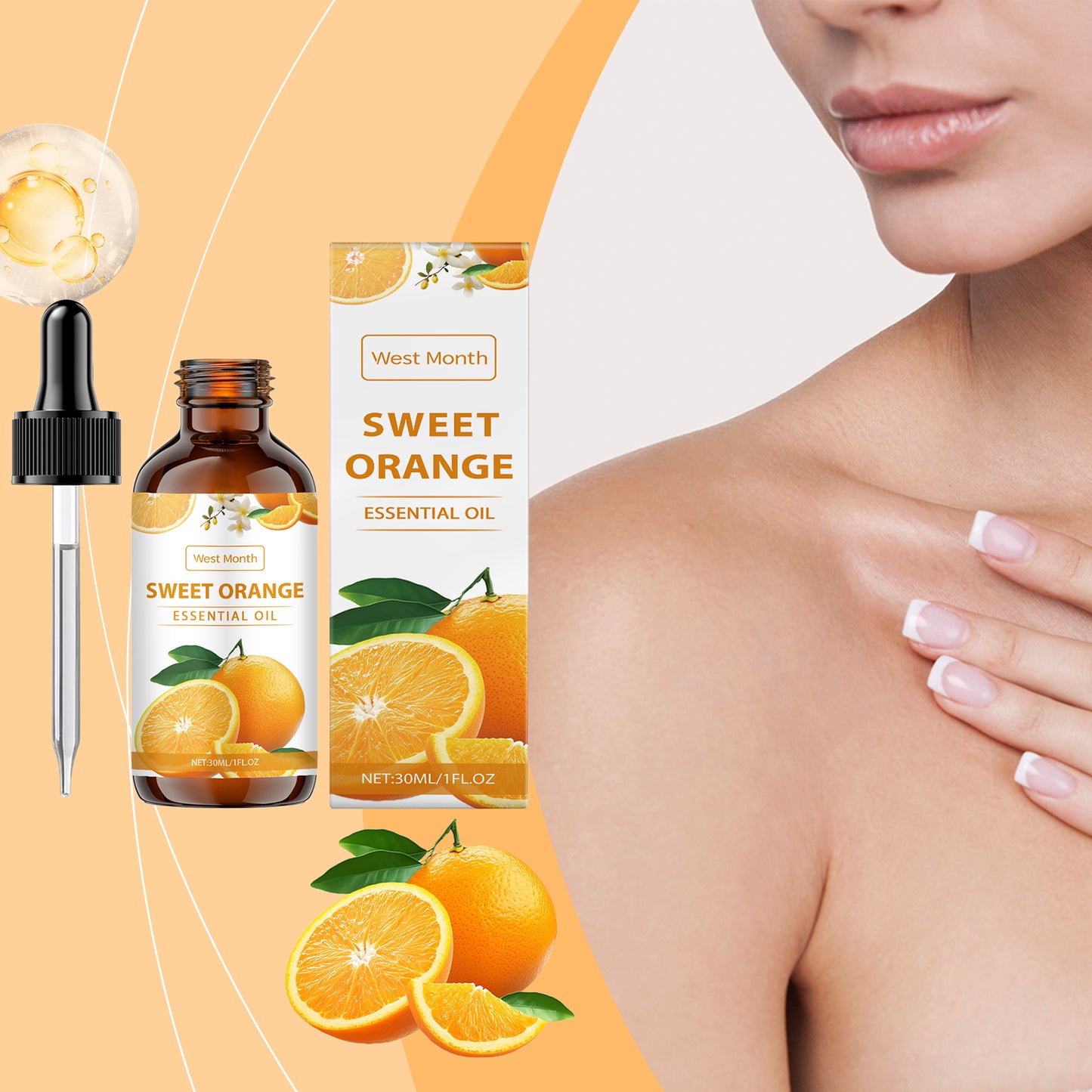 Orange Soothing Essential Oil - 30ml Moisturizing & Hydrating Face Care