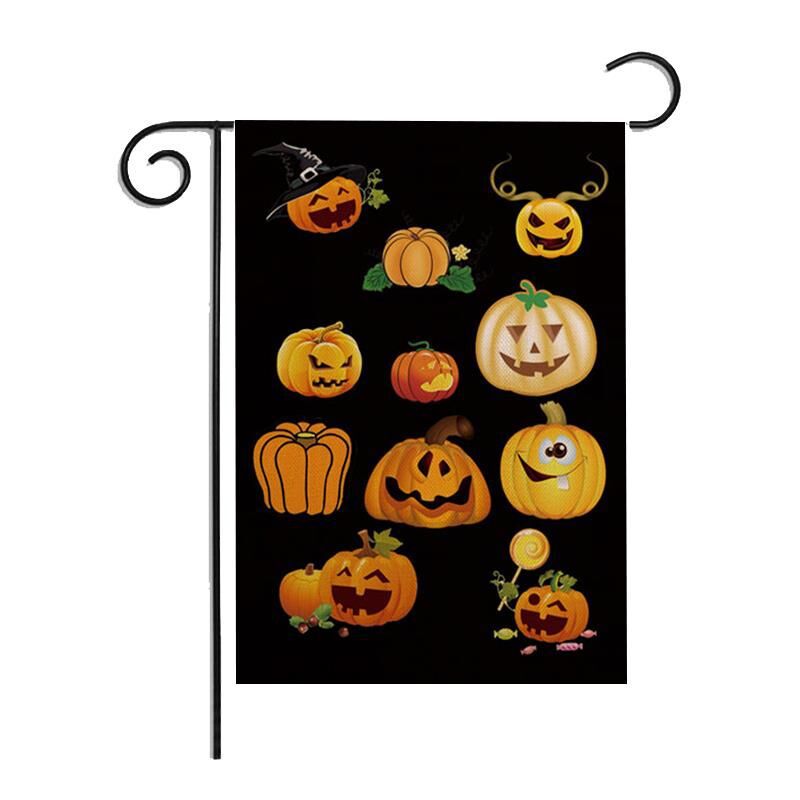Double Sided Christmas Banner Linen Garden Festive Flag for Holiday Decoration