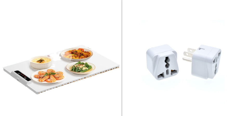 Foldable Square Meal Dish Warmer Plate with Insulation for Kitchen