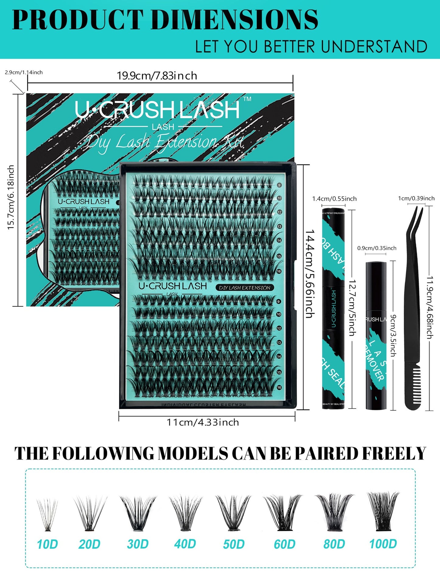 Natural False Eyelashes Clusters with Large Capacity - Non-Adhesive Eyelash Extensions