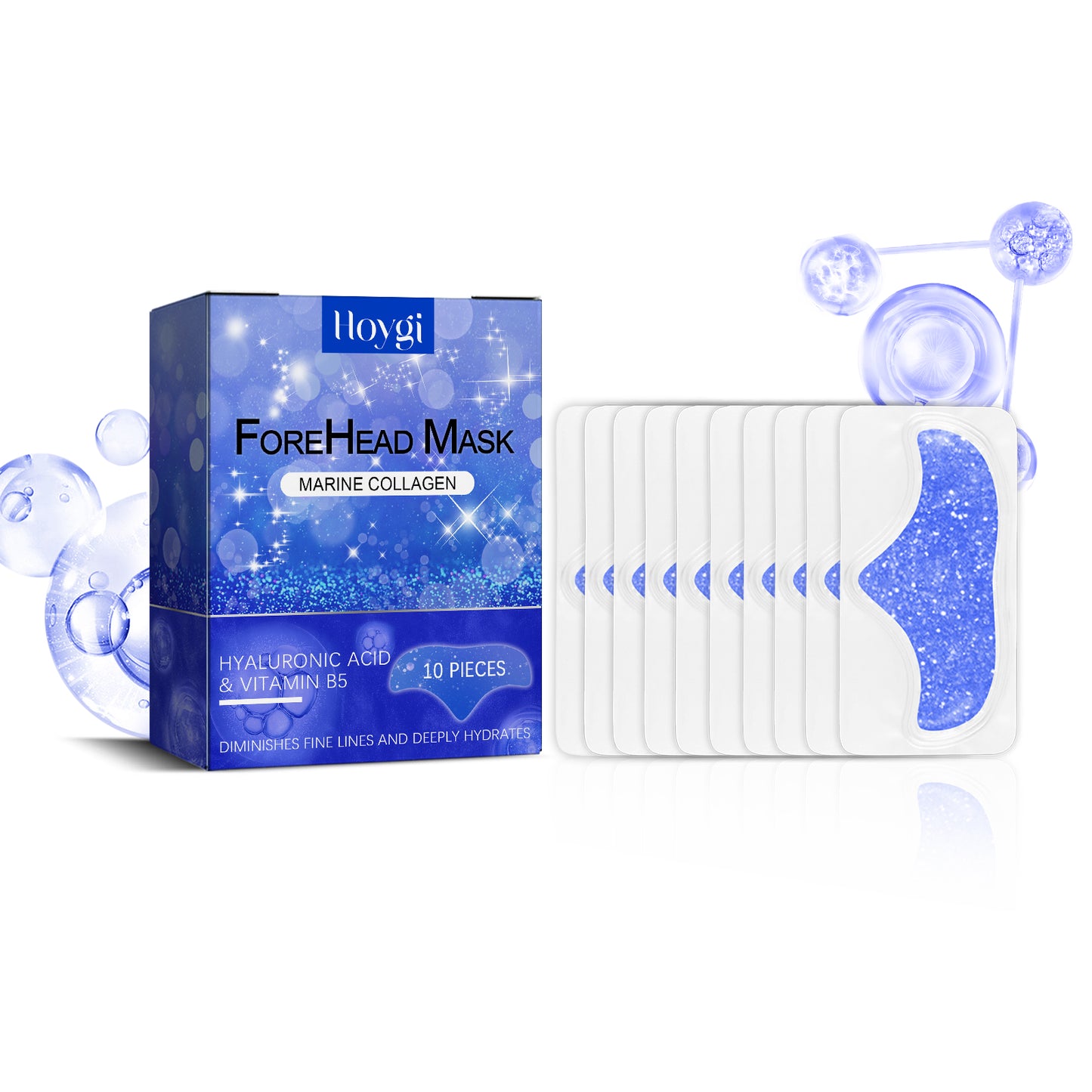 Forehead Wrinkle Mask - Collagen & Hyaluronic Acid Anti-Aging Patches - 10pcs