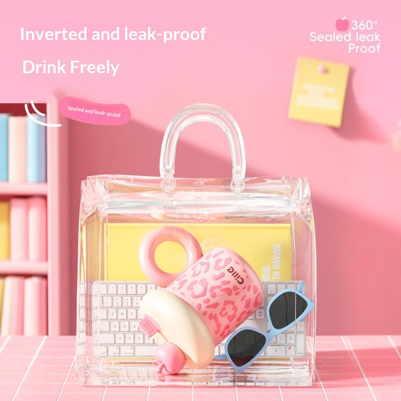 Girls Insulated Snow-Topped Mug with Straw - 460ml Varieties