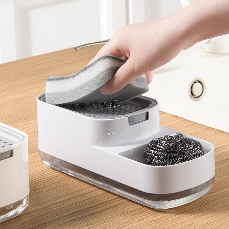 Kitchen Press Type Soap Dispenser Manual Lye Box Home Storage