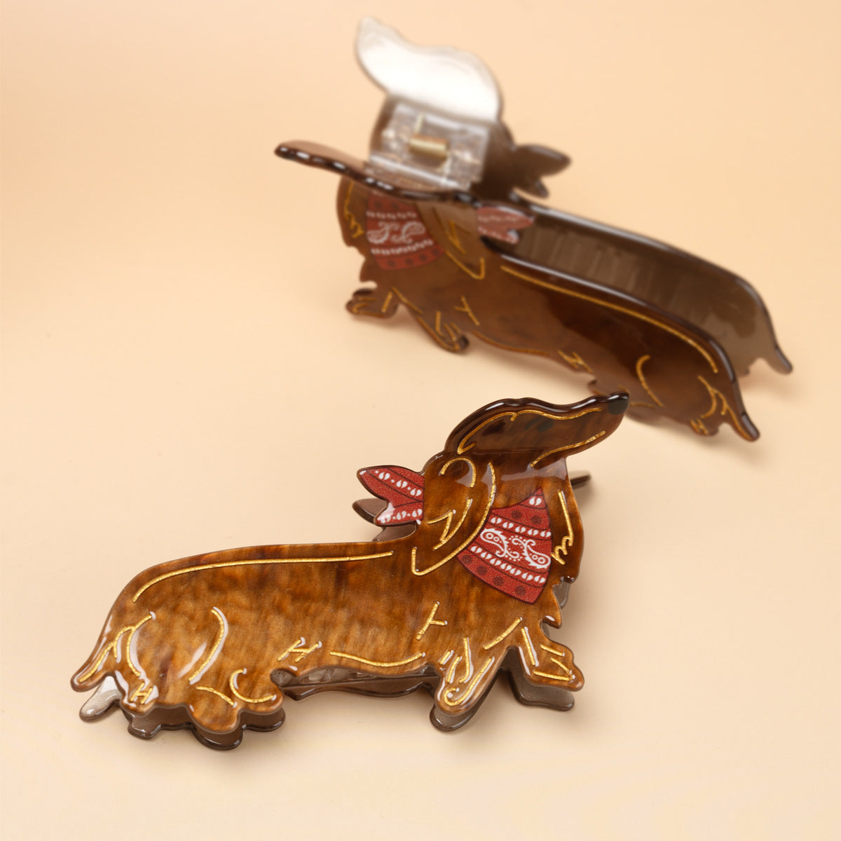 Golden Retriever Hair Clip for Updos