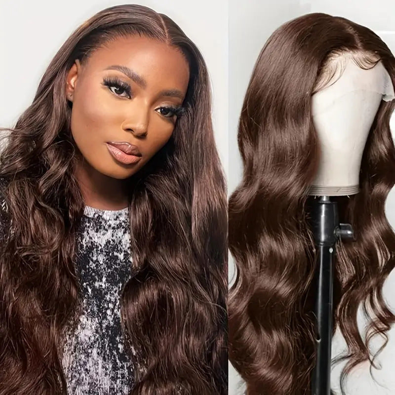 Large Wave Synthetic Wig for Women - Long Curls & Straight Styles, Multiple Colors