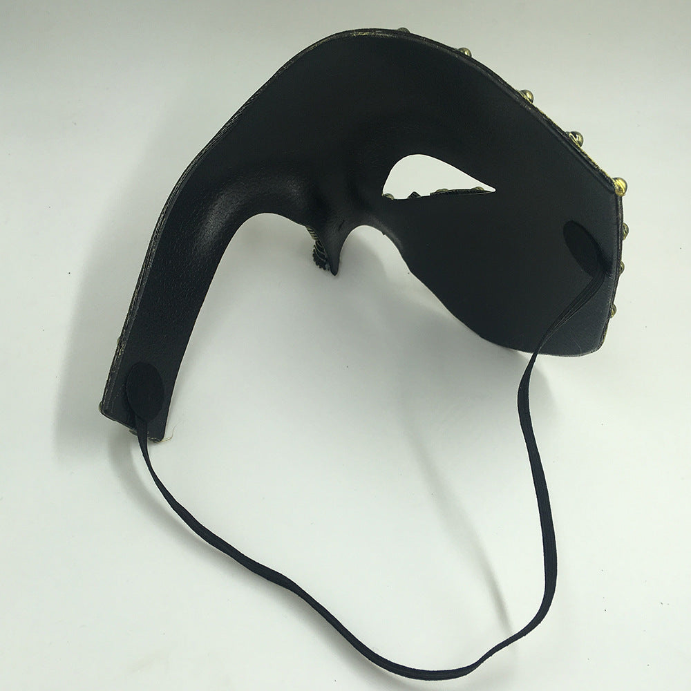 Steampunk Masquerade Half Face Mask - Multiple Colors