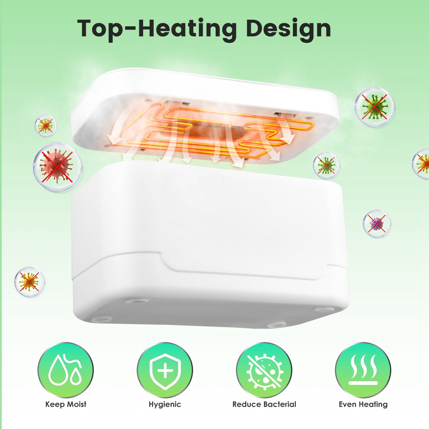Baby Wipe Warmer with 3 Temperature Settings, Night Light & Large Capacity