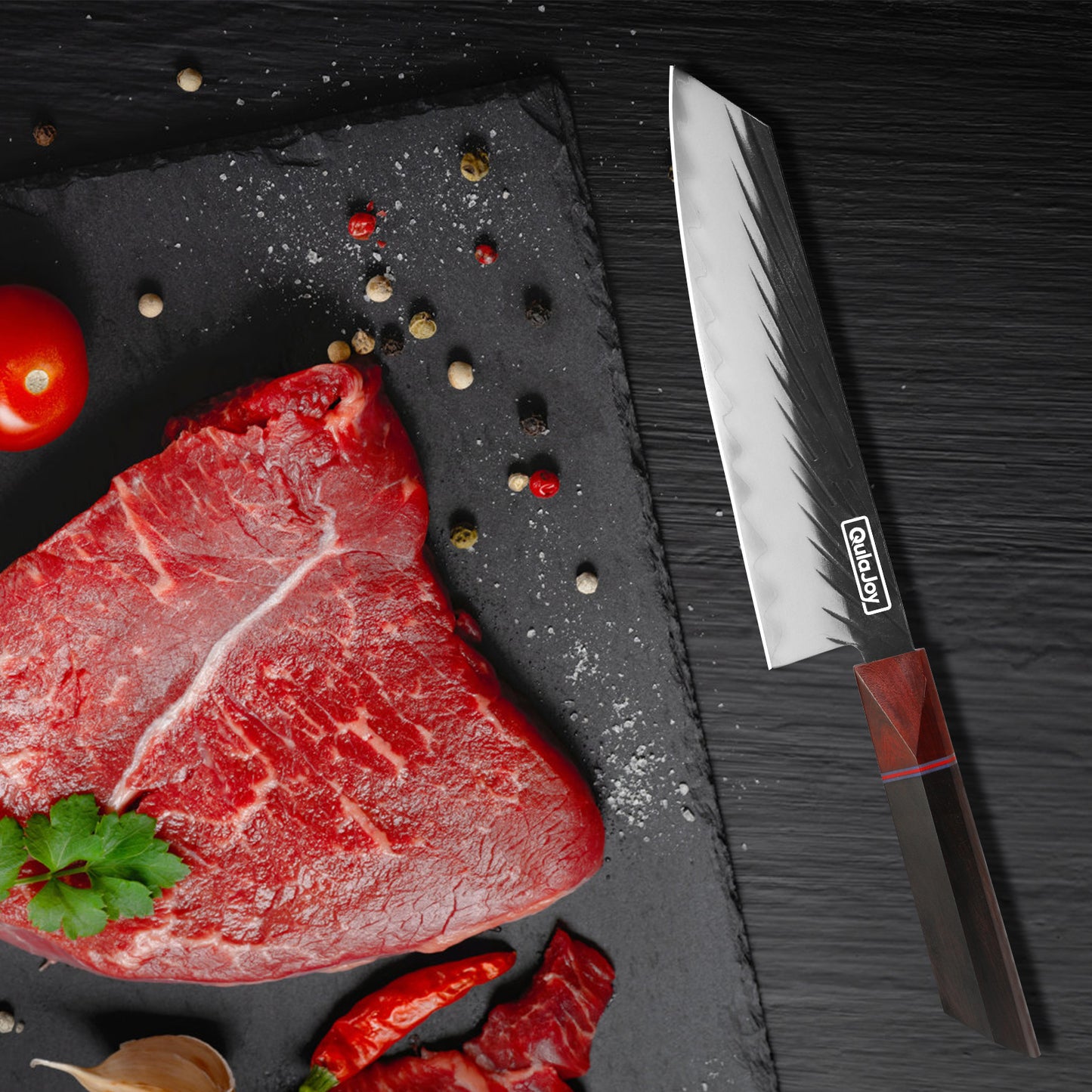 Japanese Boning Knife with Sandalwood Handle - 3-Layer HC Steel