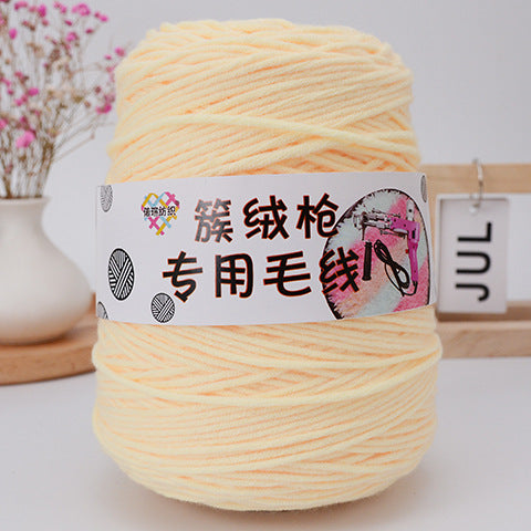 Handmade Wool Tufting Yarn for DIY Carpet Crafting – Long-Staple Cotton Wool