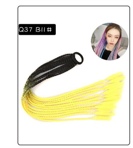 Three-Strand Braid Wig - 24 inch Gradient High-Temp Fiber