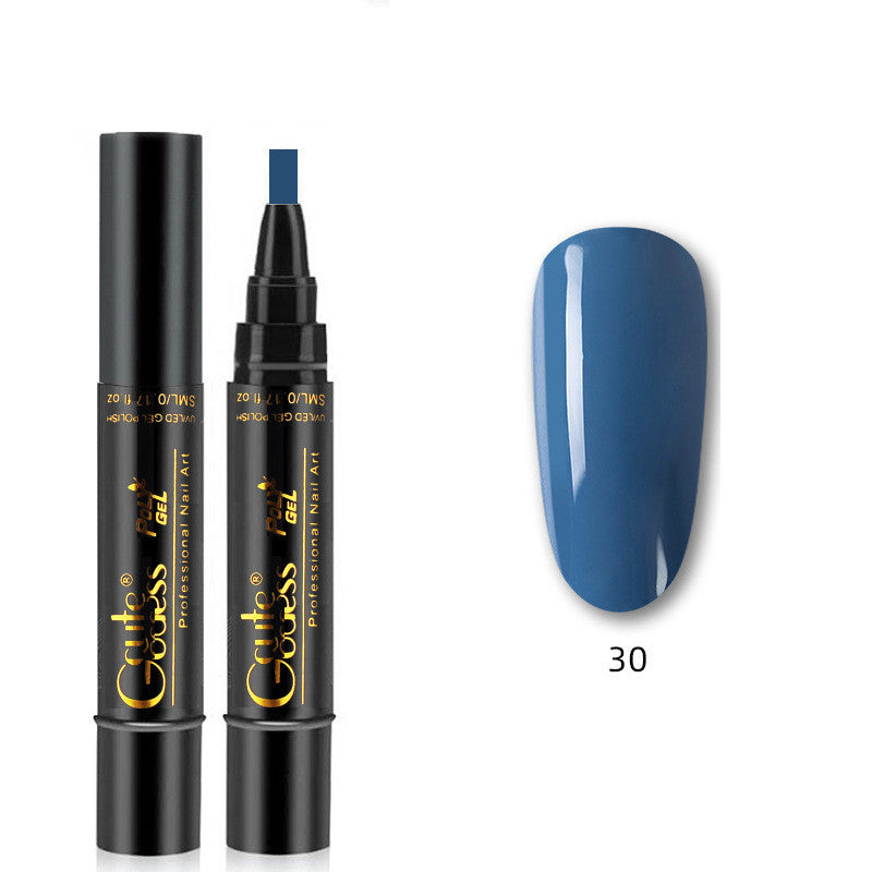 3-in-1 Magnetic Nail Art Pen - Quick-Dry Gel for French & Water Ripple Effects