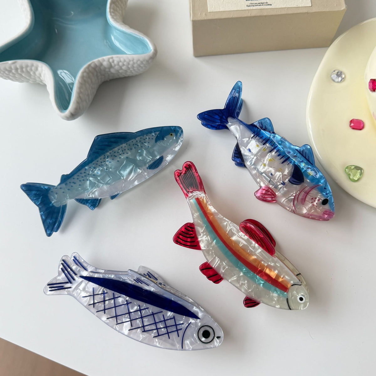 Cute Nape Hair Clip - Sardine