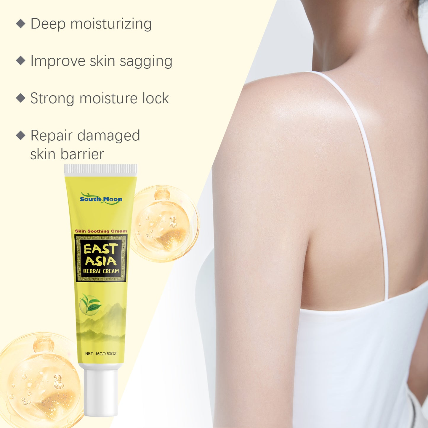 Herbal Skin Moisturizing Cream for Dry Skin Relief - 15g & 31g Options
