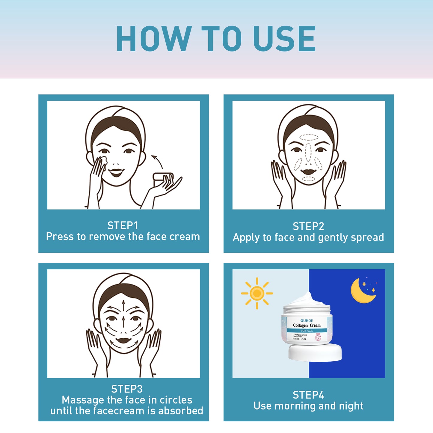 Collagen Anti-Wrinkle Face Cream - Moisturizing & Firming Skin Care