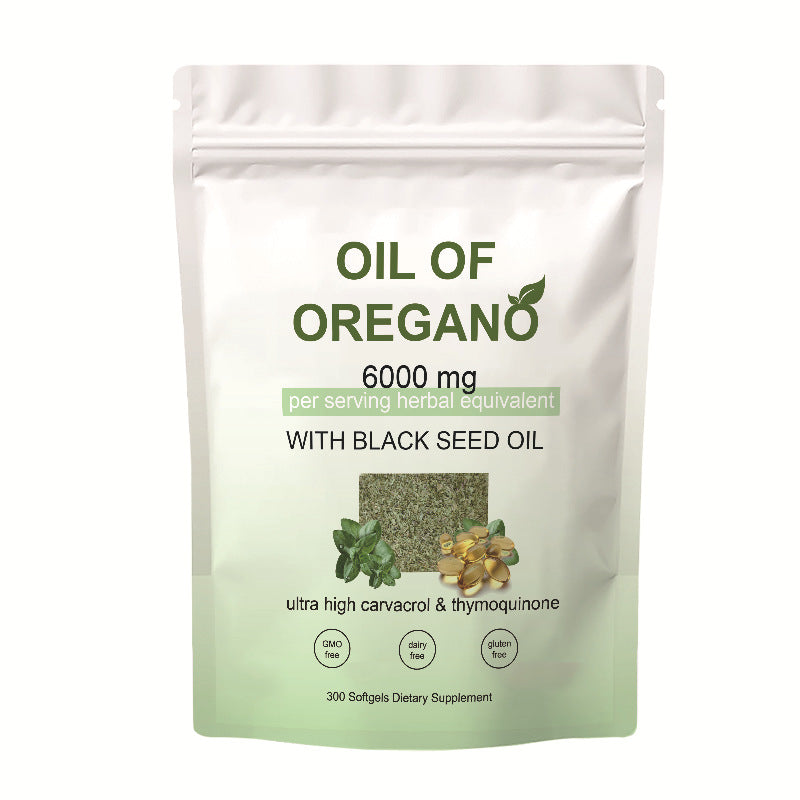 Oregano Oil Softgels - Dietary Supplement for Immune Support - 30, 60, 180 Capsules