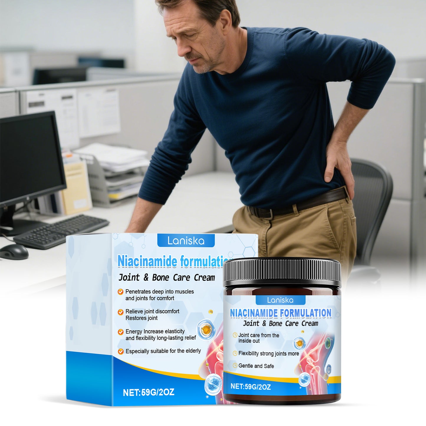 Joint Repair Cream for Pain Relief - 59g Natural Formula