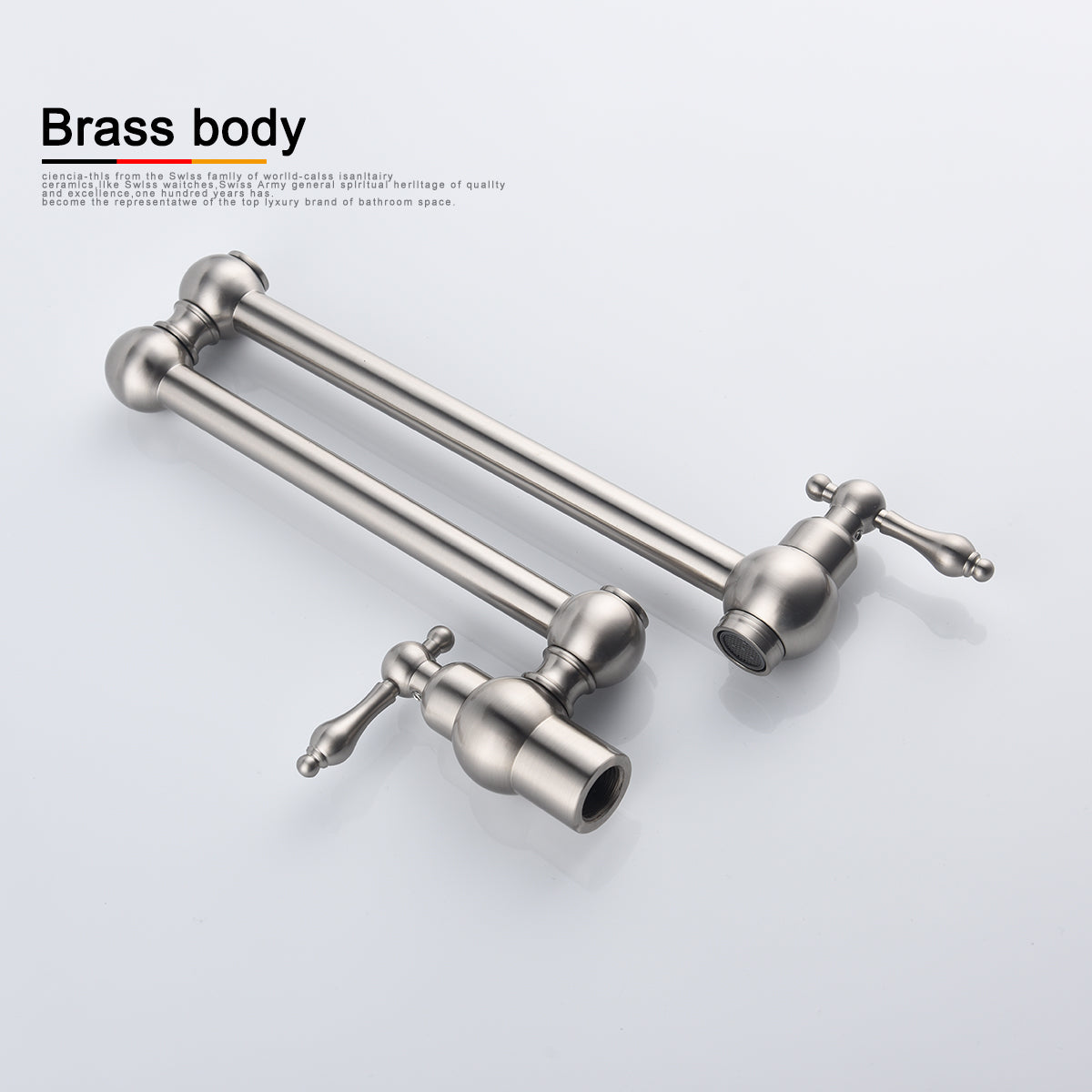 Wall-Mounted Folding Faucet - Brass Pot Filler