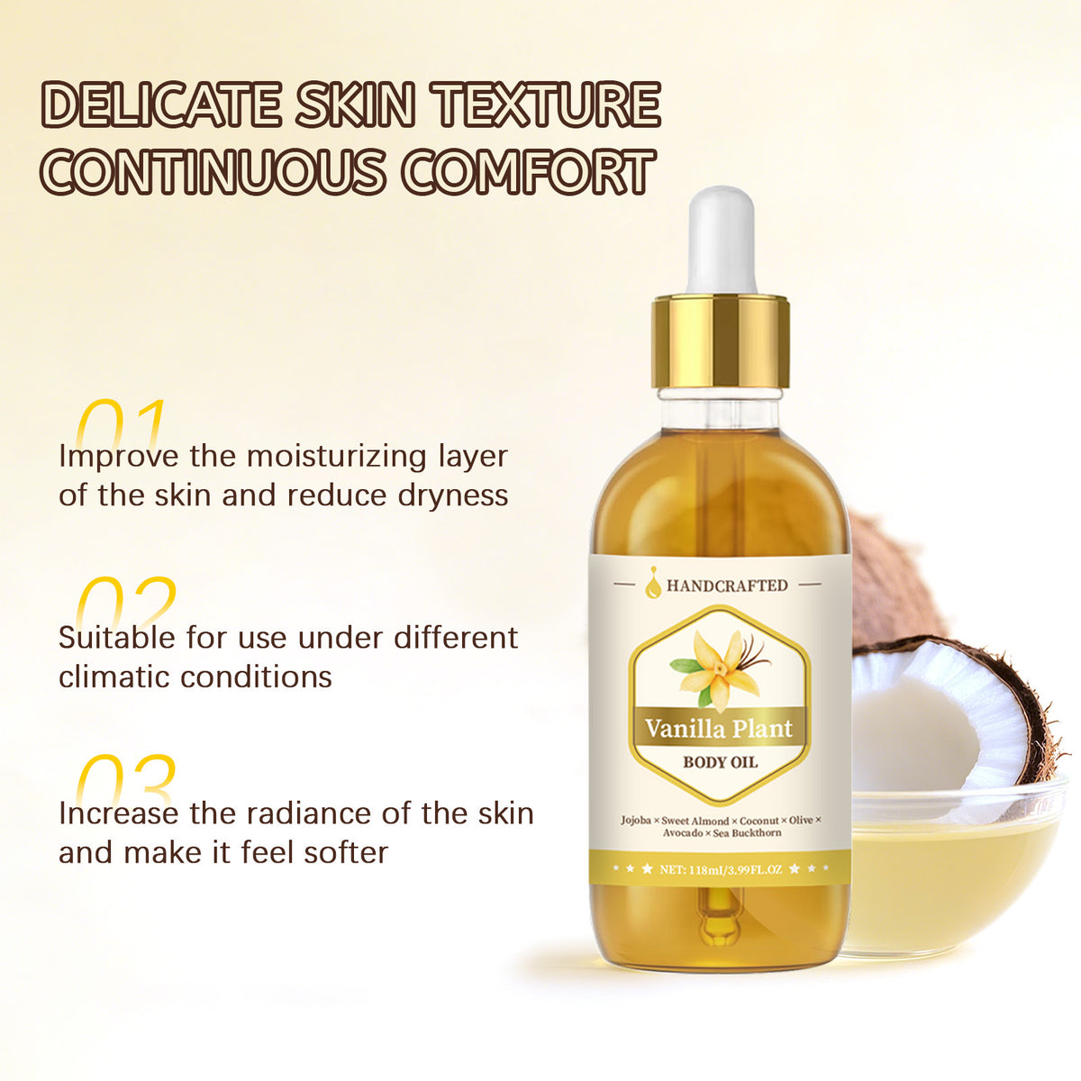 Soothing Essential Oil Body Massage Gentle Moisturizing