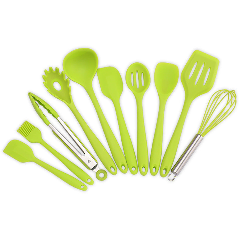 Silicone Kitchenware Set 10 Pieces Non-Stick Baking Cooking Tools