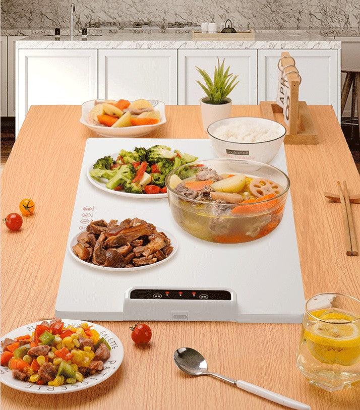 Foldable Square Meal Dish Warmer Plate with Insulation for Kitchen