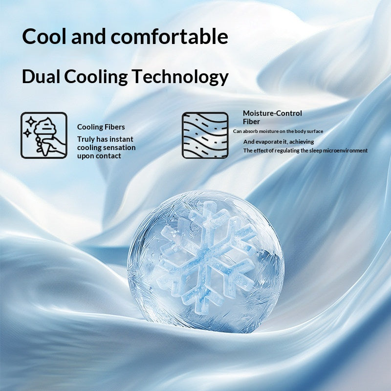 Summer Memory Foam Pillow Covers Ice-Cold Cooling Cushion Protectors