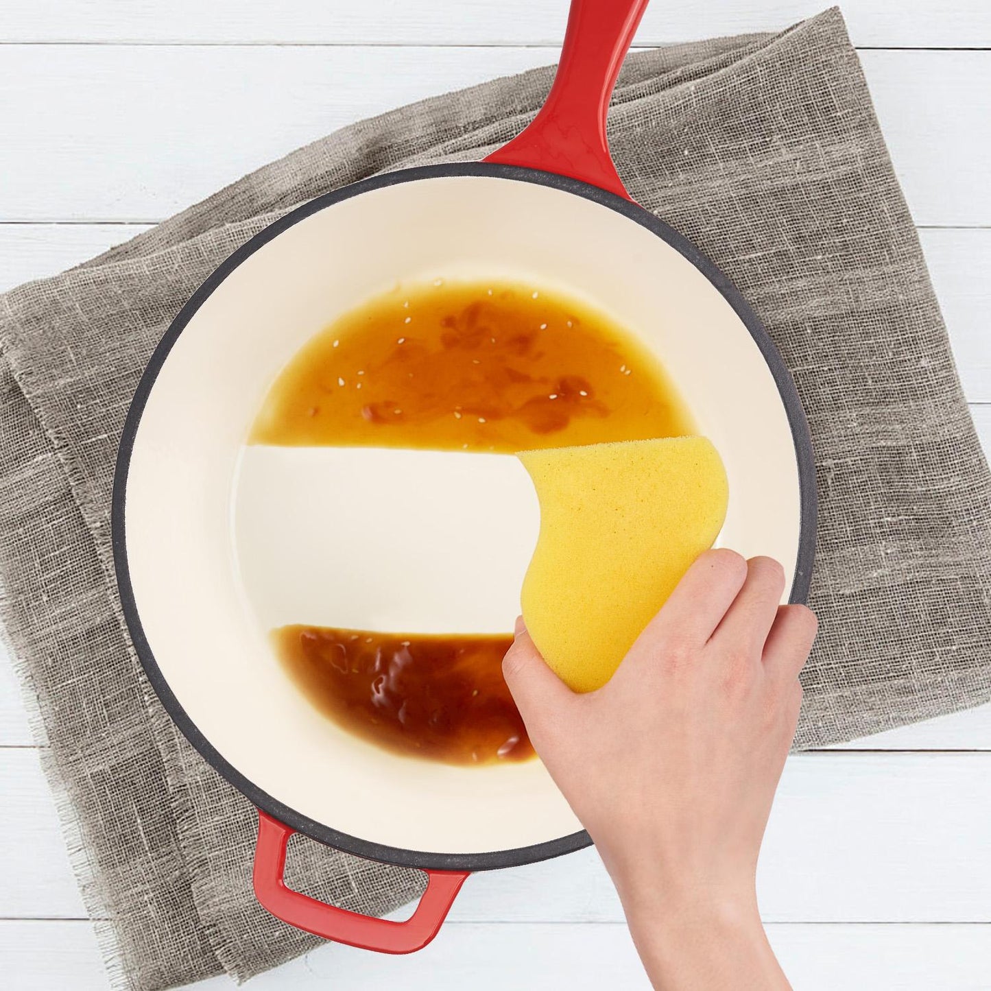 A Cast-iron Soup Pot With Lid Safe, Reliable, And Designed To