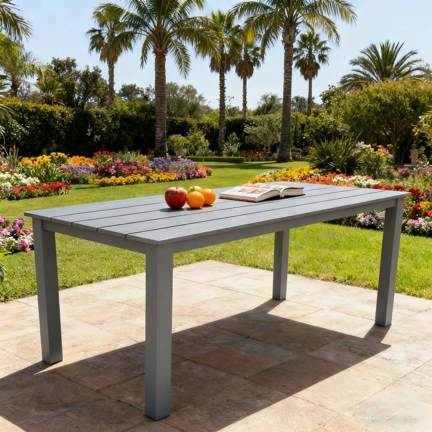 68.9-Inch Simple High-Quality Dining Table For Outdoor Picnics &