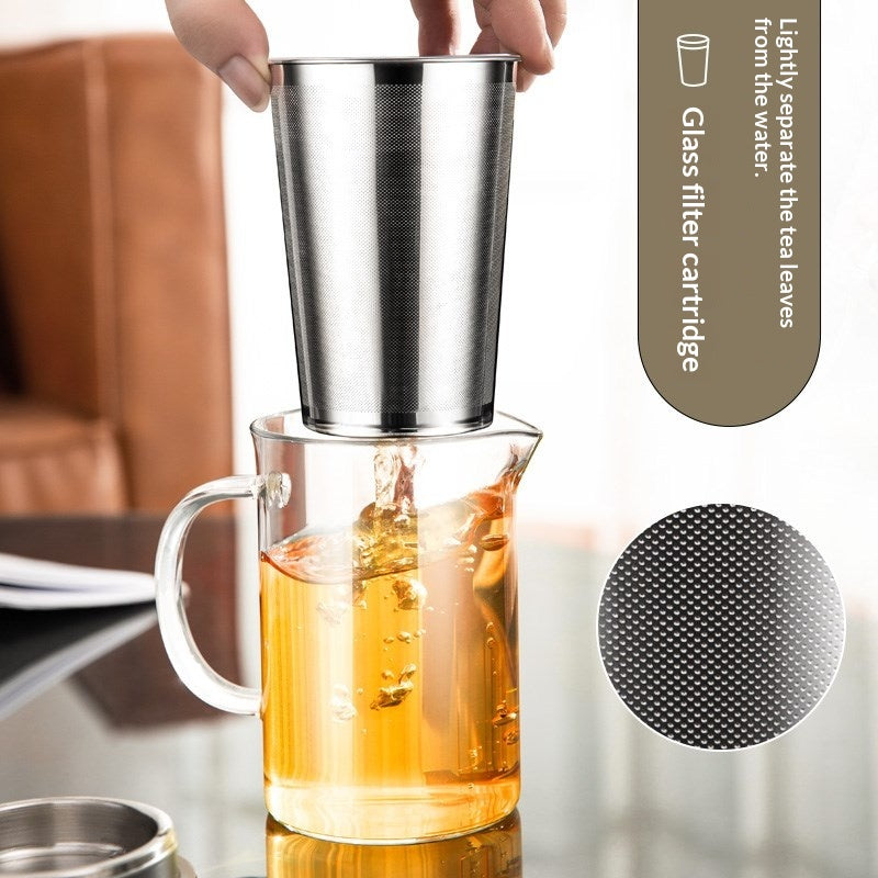 Heat-Resistant Borosilicate Glass Tea Cup 450ml - Thick, Durable Drinkware