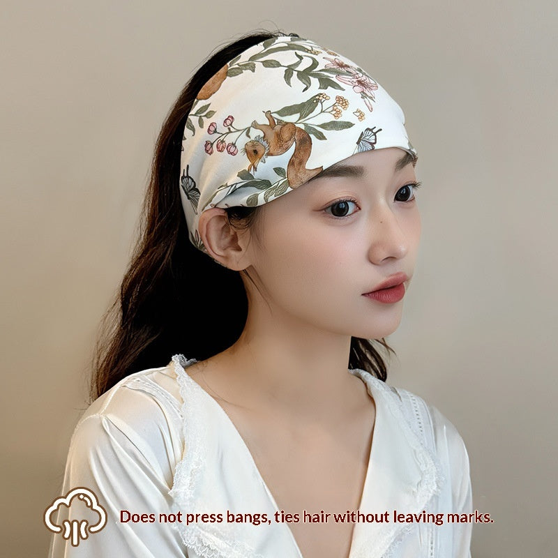 Cotton Forehead Guard Windproof Headscarf for Pregnancy