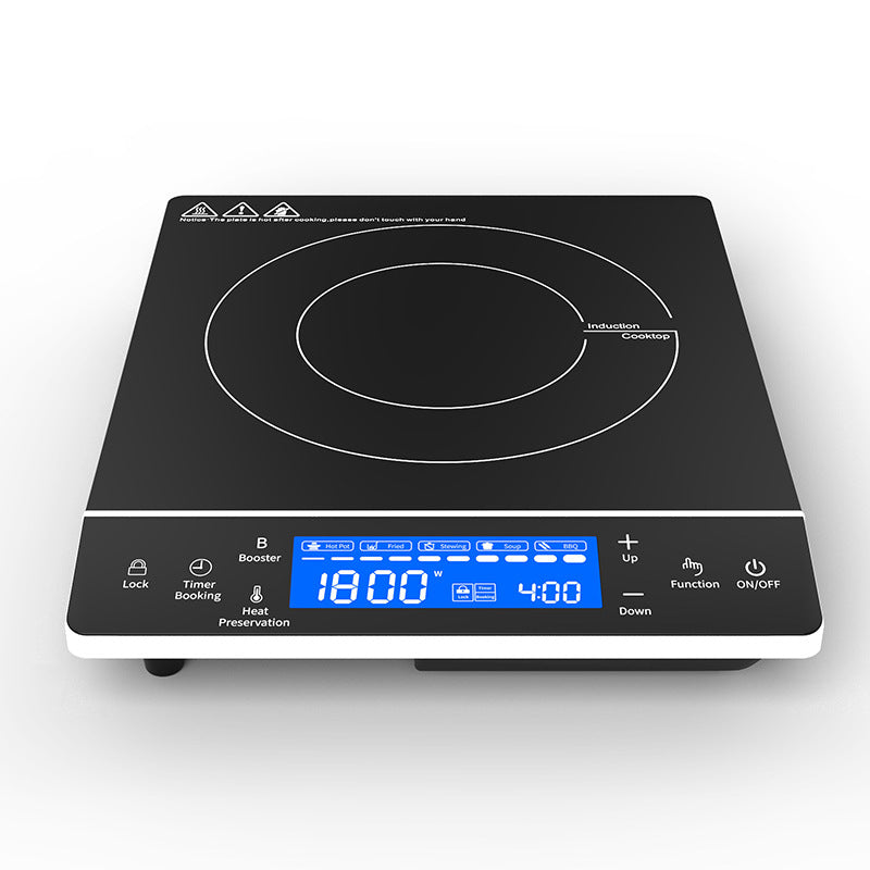 Portable Induction Cooker 2000W Black 110V-220V Multi-Function Kitchen Appliance