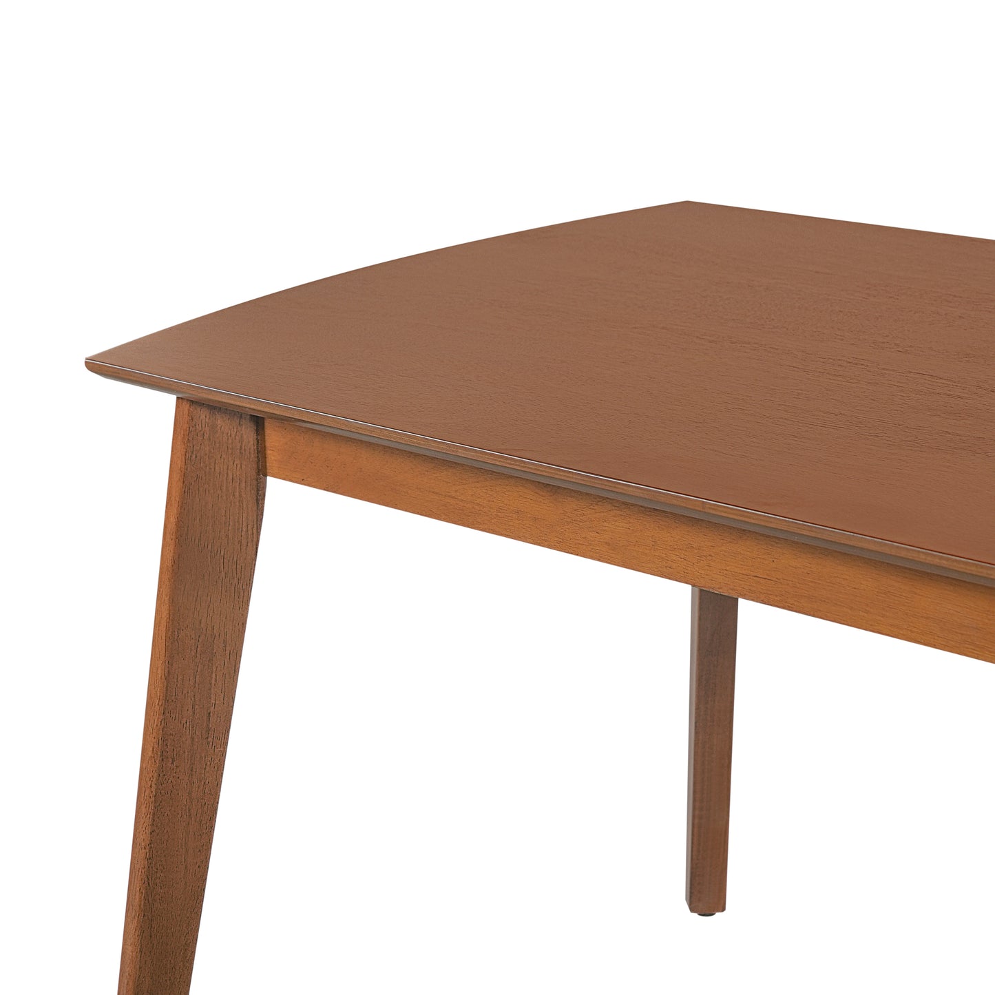 Farmhouse Dining Table Set for 4 with Upholstered Chairs - Brown & Beige